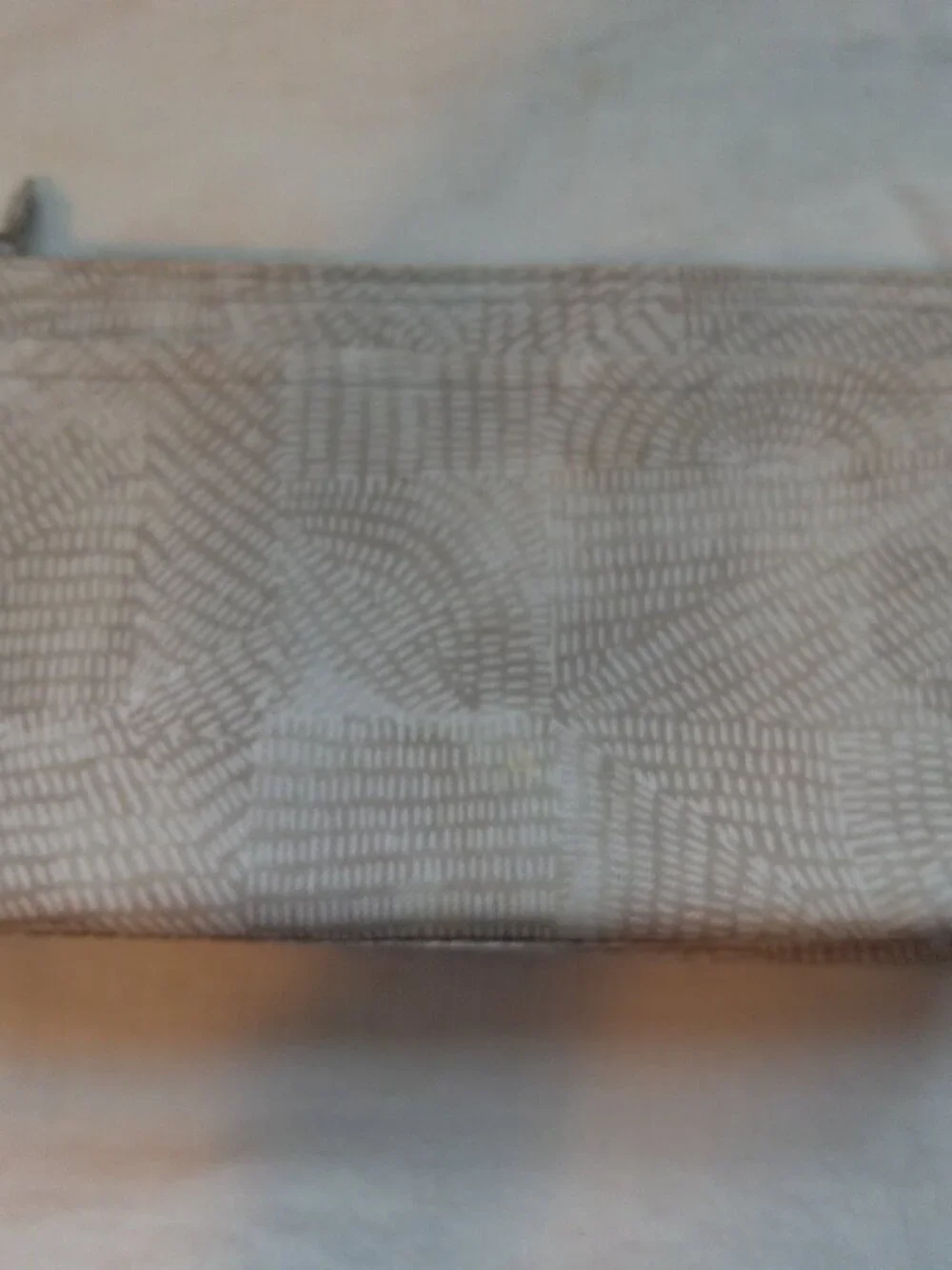 Thirty-One Small Gray Cosmetic Bag 2 Zippers New